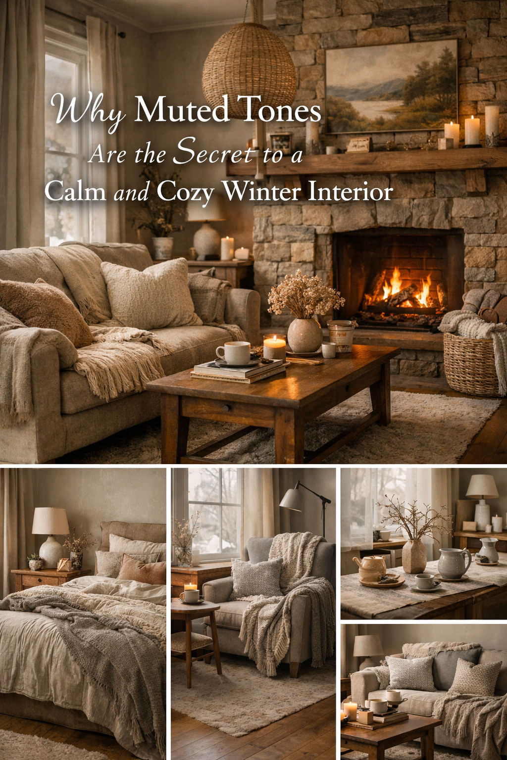 Why Muted Tones Are the Secret to a Calm and Cozy Winter Interior