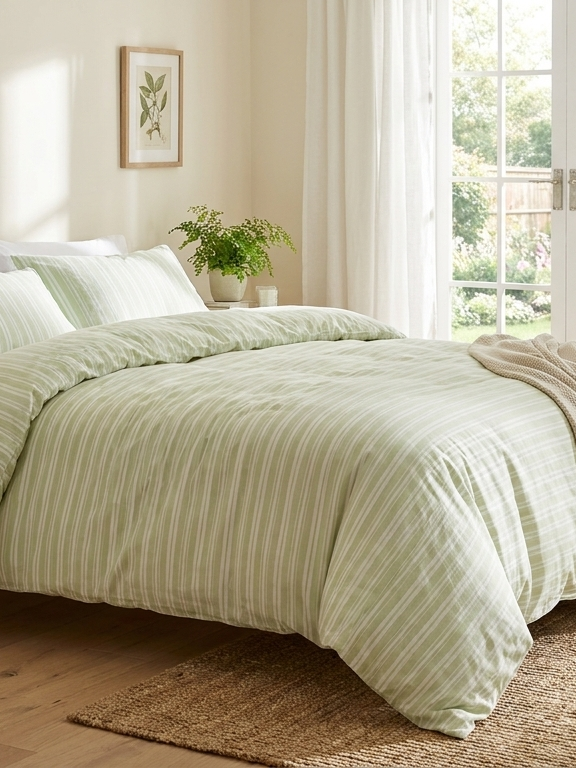 This One Duvet Cover Swap Makes Your Bedroom Feel Like Spring Instantly