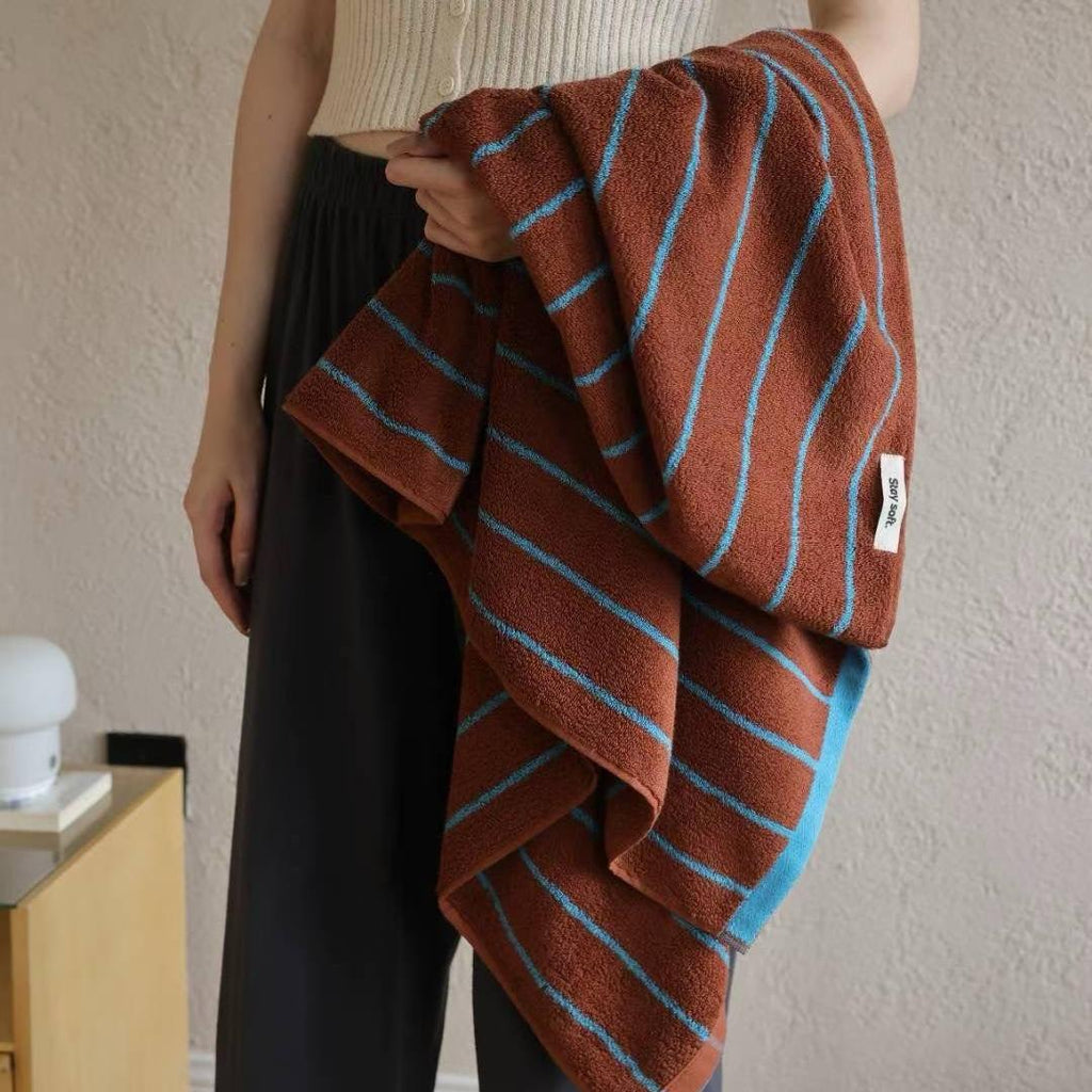 Cotton Terry Stripe Towel