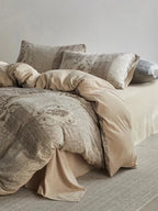 Vintage Patchwork Style Cotton Jacquard Duvet Cover
