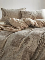 Vintage Patchwork Style Cotton Jacquard Duvet Cover