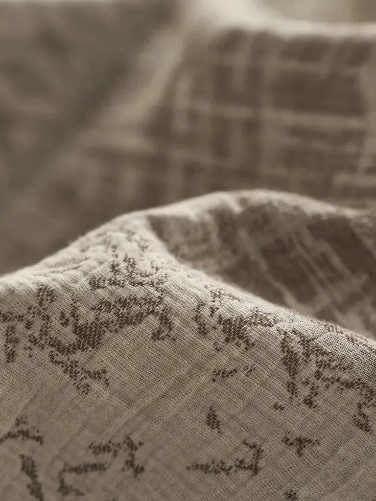 Vintage Patchwork Style Cotton Jacquard Duvet Cover
