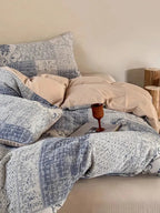 Vintage Patchwork Style Cotton Jacquard Duvet Cover