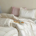 Mini Polka Dot Duvet Cover Set With Ruffle