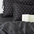 Black Polka Dot Tencel Duvet Cover Set