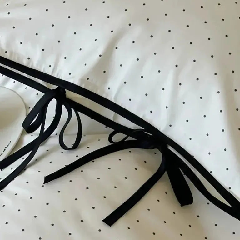 Sky & Snow Tiny Polka Dot Duvet Cover Set