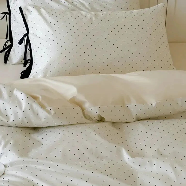 Sky & Snow Tiny Polka Dot Duvet Cover Set