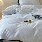 Sky & Snow Tiny Polka Dot Duvet Cover Set