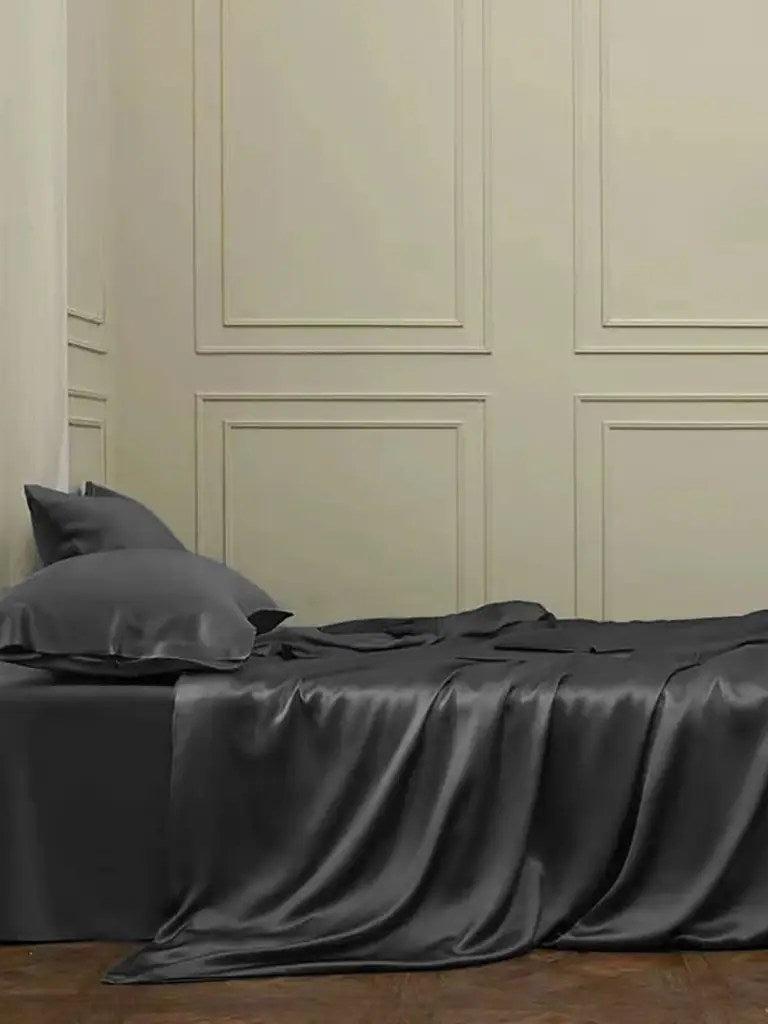 22 Momme Mulberry Silk Sheet - Black