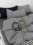 Cotton Small Gingham Bedding Set