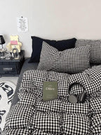 Cotton Small Gingham Bedding Set