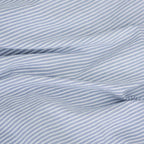 Blue Striped Duvet Cover Set With Ruffle