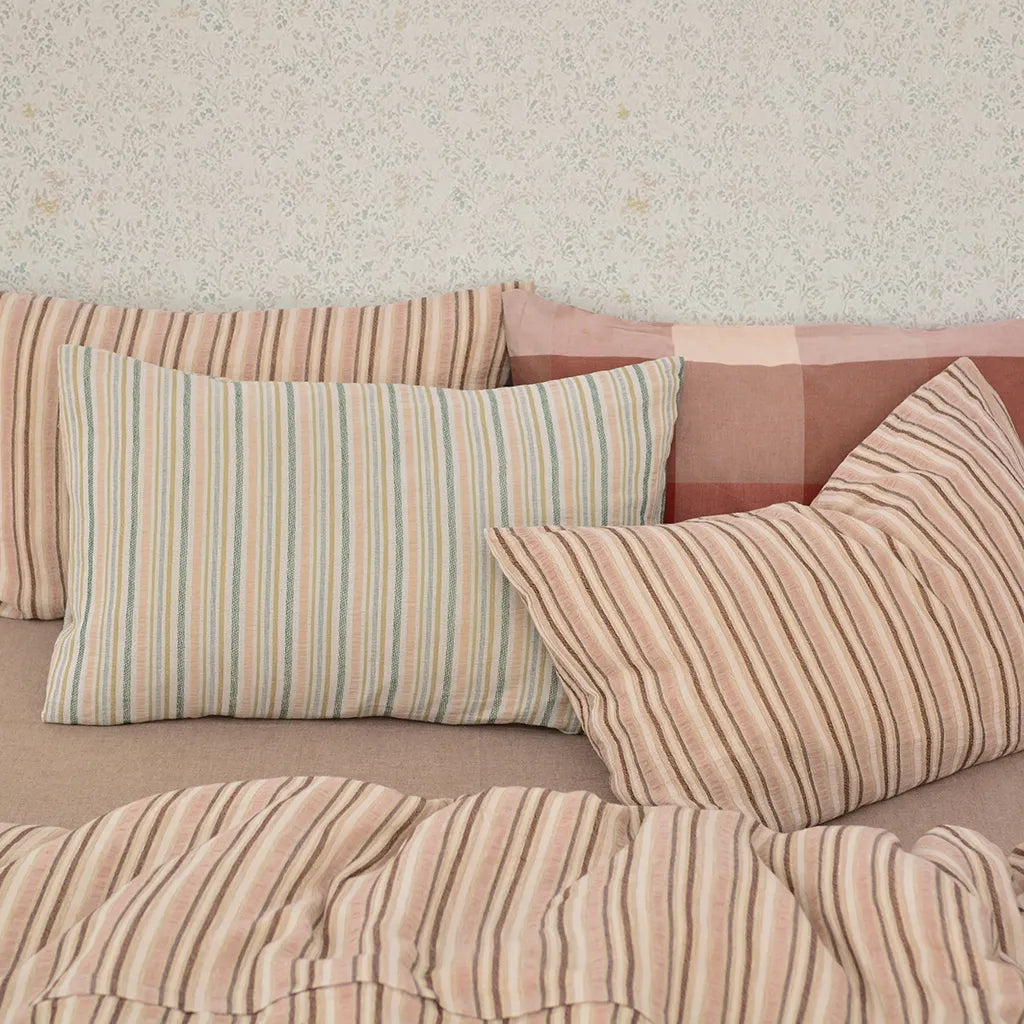 Boho Chic Striped Jacquard Duvet Cover