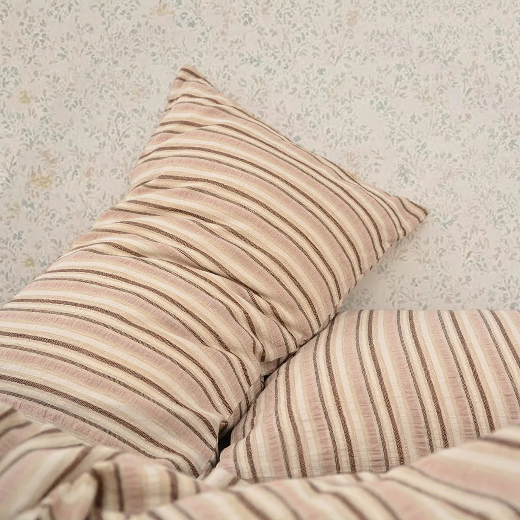 Boho Chic Striped Jacquard Duvet Cover