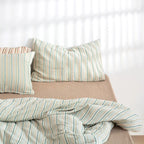 Boho Chic Striped Jacquard Duvet Cover