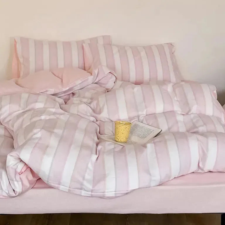 Candy Striped Duvet Cover