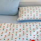 Check Jacquard Duvet Cover