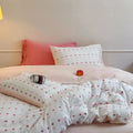 Check Jacquard Duvet Cover