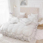Classic Contrast Ruffle Duvet Cover