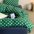 Classic Polka Dot Jersey Duvet Cover Set