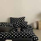 Classic Polka Dot Jersey Duvet Cover Set