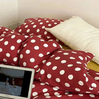 Classic Polka Dot Jersey Duvet Cover Set