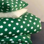 Classic Polka Dot Jersey Duvet Cover Set