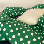 Classic Polka Dot Jersey Duvet Cover Set