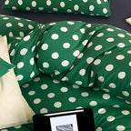 Classic Polka Dot Jersey Duvet Cover Set