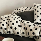 Classic Polka Dot Jersey Duvet Cover Set