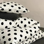 Classic Polka Dot Jersey Duvet Cover Set