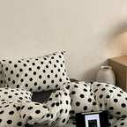Classic Polka Dot Jersey Duvet Cover Set