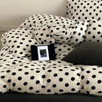 Classic Polka Dot Jersey Duvet Cover Set