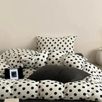 Classic Polka Dot Jersey Duvet Cover Set