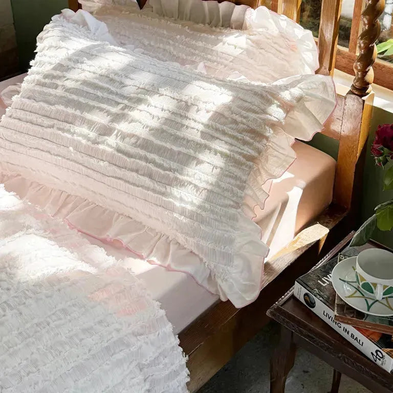 Cotton Clip Striped Bedding Set