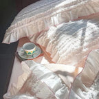 Cotton Clip Striped Bedding Set