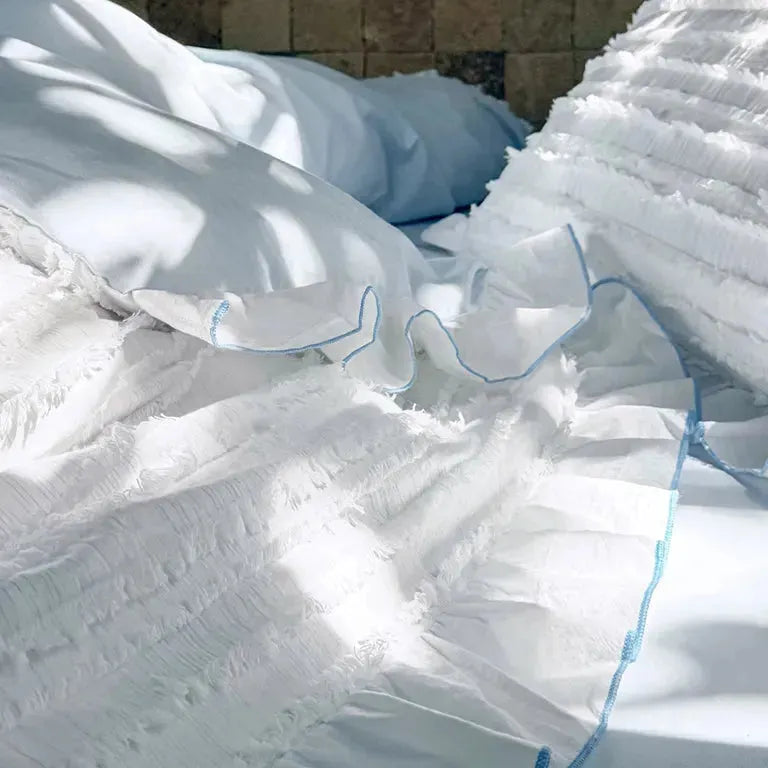 Cotton Clip Striped Bedding Set