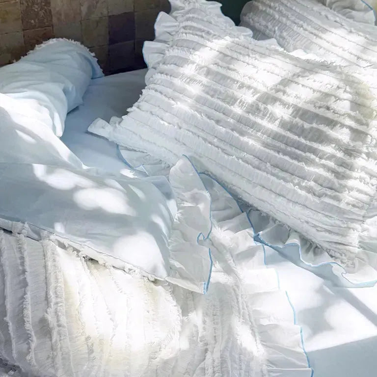 Cotton Clip Striped Bedding Set