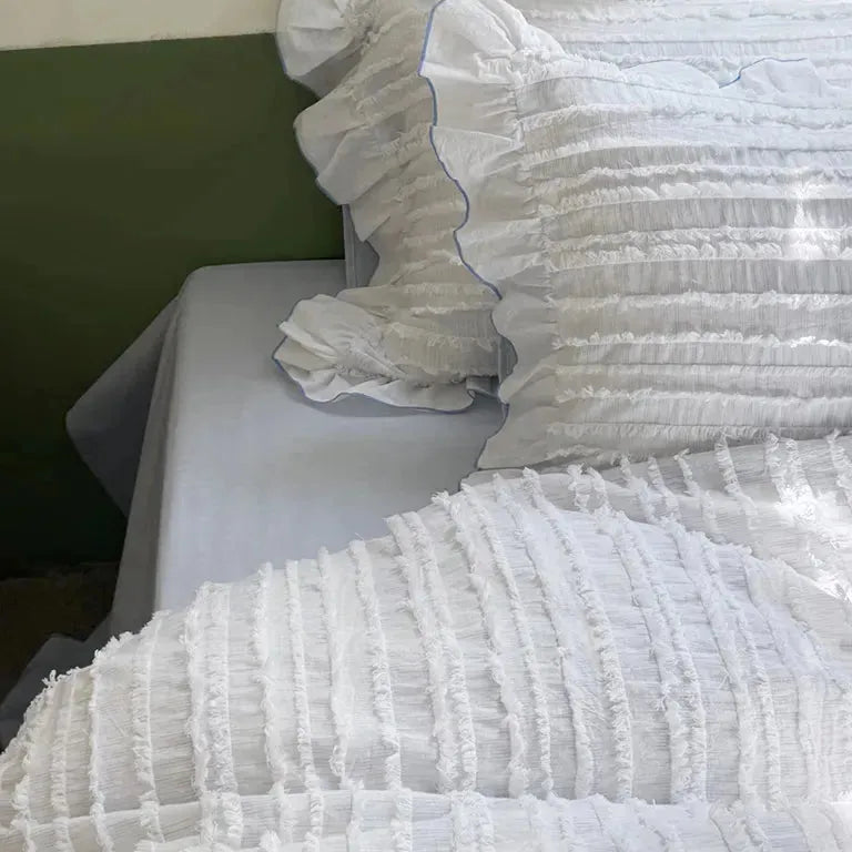 Cotton Clip Striped Bedding Set