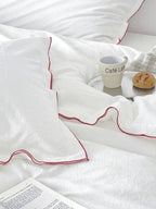Contrast Flange Bedding Set