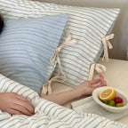 Contrast Stripe Duvet Cover - Ocean