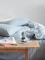 Cotton Small Gingham Bedding Set