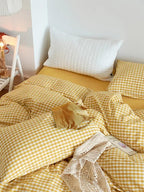 Cotton Small Gingham Bedding Set