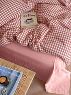 Cotton Small Gingham Bedding Set