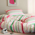 Cheerful Striped Duvet Cover