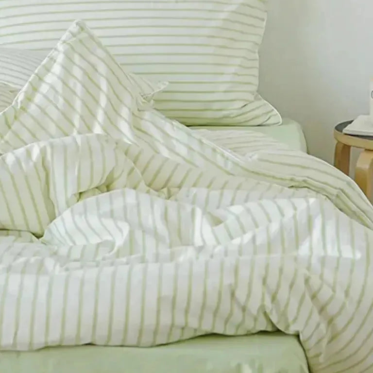 Fresh Striped Duvet Cover Set