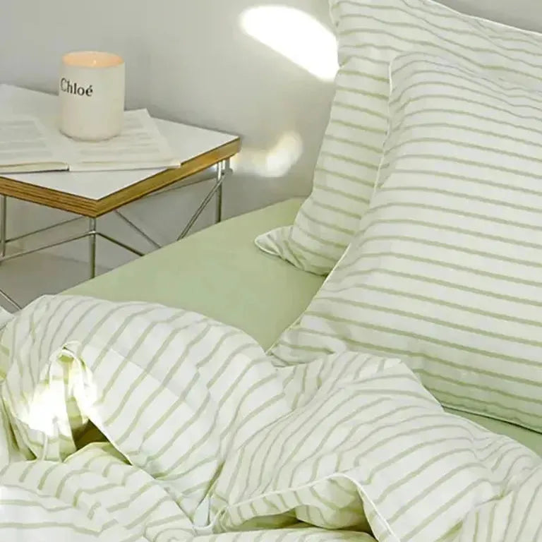 Fresh Striped Duvet Cover Set