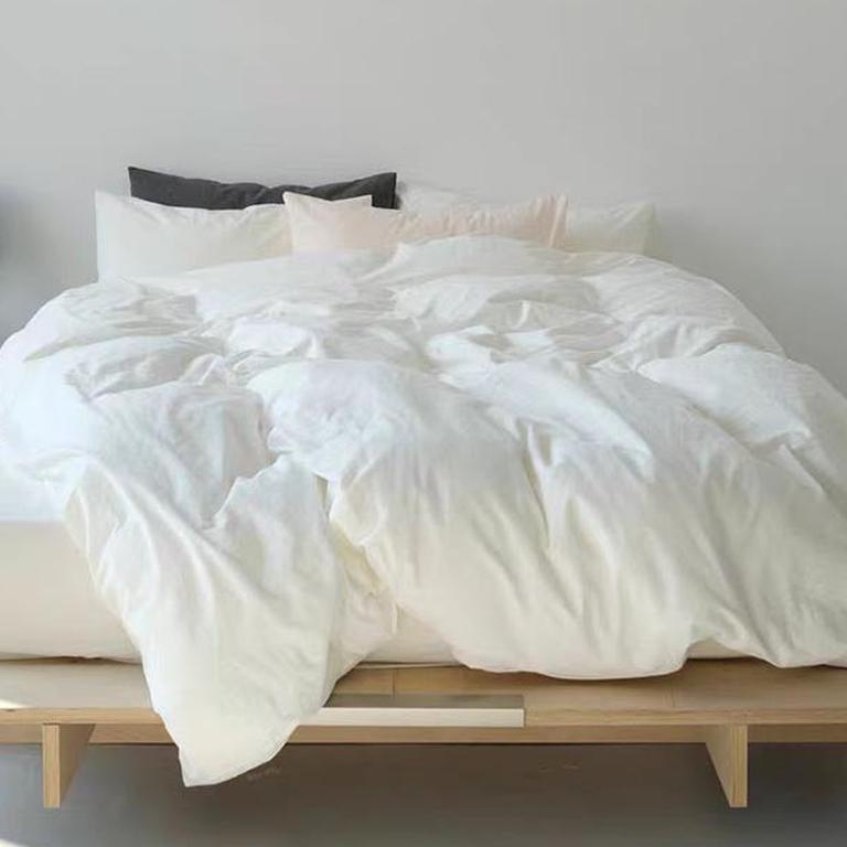 Pastel Color Duvet Cover - White