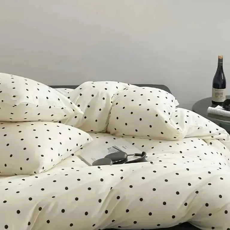 Polka Dot Jersey Bedding Set