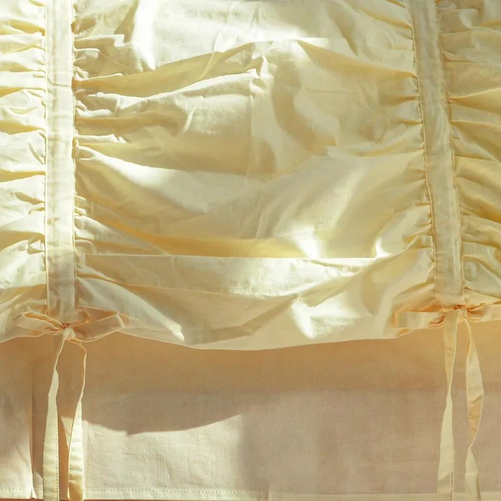 Princess Ruched Duvet Cover - Lemon